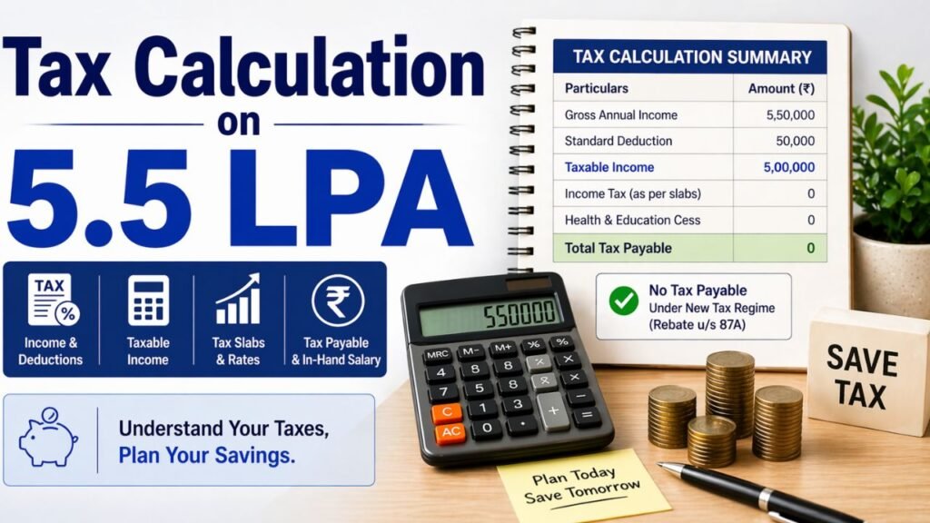 5.5 LPA In Hand Salary: Monthly Salary