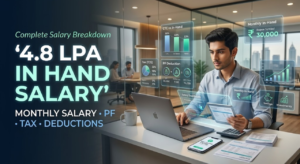 4.8 LPA In Hand Salary