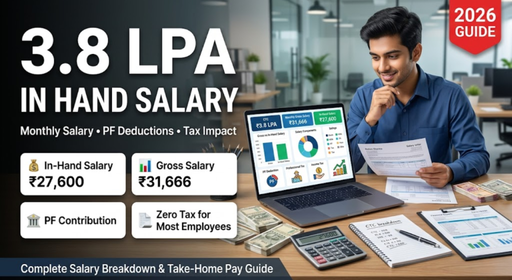 3.8 LPA In Hand Salary