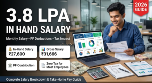 3.8 LPA In Hand Salary