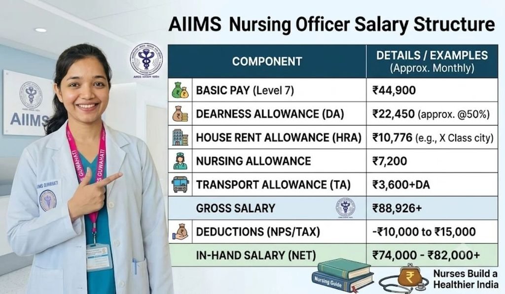 AIIMS Nursing Officer Salary Structure